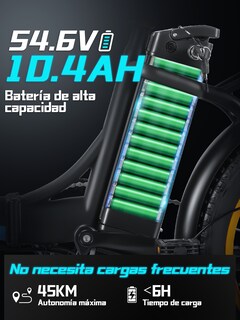 Foto 3 | Foto 3 | Bicicleta Electrica Plegable Honey Whale Bw02 Negro