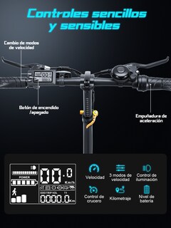 Foto 6 | Foto 6 | Bicicleta Electrica Plegable Honey Whale Bw02 Negro