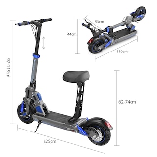 Foto 7 | Foto 7 | Scooter Eléctrico Honey Whale C1 Azul