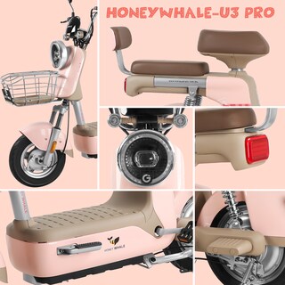 Foto 7 | Foto 7 | Motobici Electrica Honey Whale U3-pro Rosa