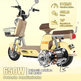 Foto 2 | Foto 2 | Motobici Electrica Honey Whale U3-pro Amarillo