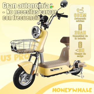 Foto 3 | Foto 3 | Motobici Electrica Honey Whale U3-pro Amarillo