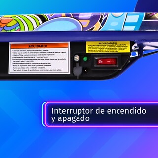Foto 7 | Foto 7 | Patín Eléctrico Eco-forte Cd02-s Waterprinting Con Asiento Azul