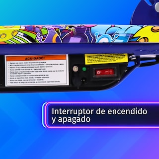 Foto 6 | Foto 6 | Patín Eléctrico Para Niños Eco-forte Cd02 Waterprinting Azul