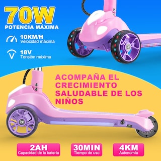 Foto 2 | Foto 2 | Scooter Eléctrico Infantil Honey Whale Rm2 Pro Rosa