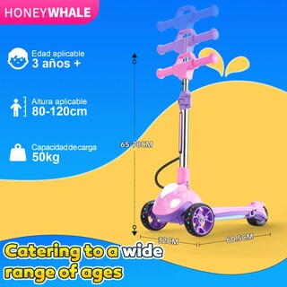 Foto 3 | Foto 3 | Scooter Eléctrico Infantil Honey Whale Rm2 Pro Rosa
