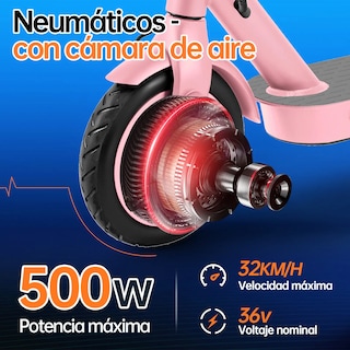 Foto 3 | Foto 3 | Scooter Eléctrico Honey Whale E9 Pro V2 Rosa