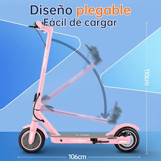 Foto 6 | Foto 6 | Scooter Eléctrico Honey Whale E9 Pro V2 Rosa