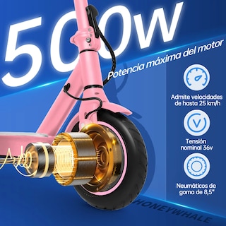 Foto 4 | Foto 4 | Scooter Eléctrico Honey Whale S2 Pro V2 Rosa