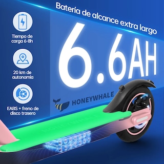 Foto 6 | Foto 6 | Scooter Eléctrico Honey Whale S2 Pro V2 Rosa