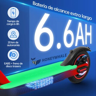 Foto 6 | Foto 6 | Scooter Eléctrico Honey Whale S2 Pro V2 Rojo