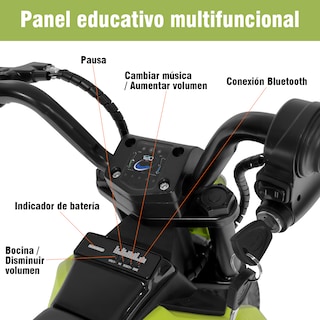 Foto 4 | Foto 4 | Mini Moto Cross Infantil Electrica Honey Whale Bdq- 6988 Verde