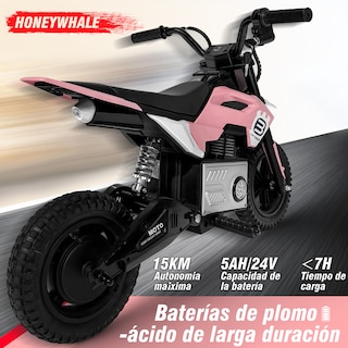Foto 3 | Foto 3 | Mini Moto Cross Infantil Electrica Honey Whale Bdq- 6988 Rosa