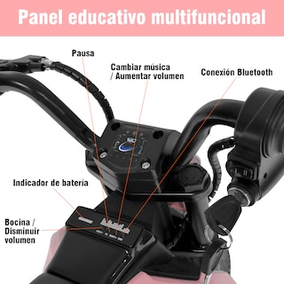 Foto 4 | Foto 4 | Mini Moto Cross Infantil Electrica Honey Whale Bdq- 6988 Rosa