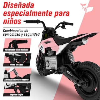 Foto 6 | Foto 6 | Mini Moto Cross Infantil Electrica Honey Whale Bdq- 6988 Rosa