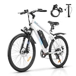 Bicicleta Eléctrica Con Batería Extraíble Honey Whale S8 Blanco