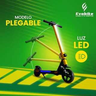 Foto 5 | Foto 5 | Scooter Electrico Evokid Para Niños 130w, 16 Km/h Negro