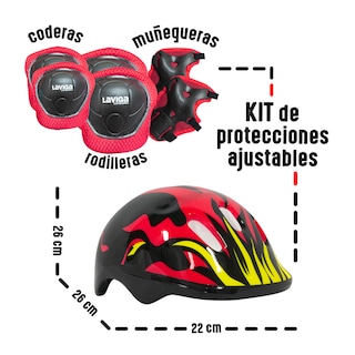 Foto 3 | Foto 3 | Scooter + Kit de Protección Laviga MGVR-T3NGFU Multicolor con Ruedas Led