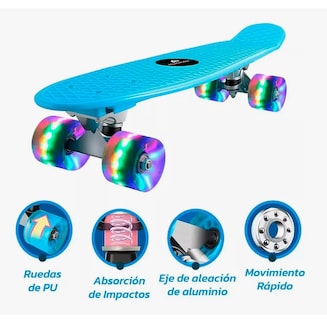 Foto 4 | Foto 4 | Patineta Penny Board Tabla Skate Con Ruedas Luminosas Led