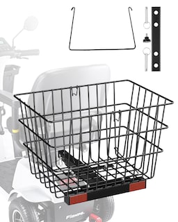 Foto 1 | Foto 1 | Cesta Trasera Para Patinete Vevor Alambre Metálico Resistente De 10 Kg De Capacidad - Venta Internacional.