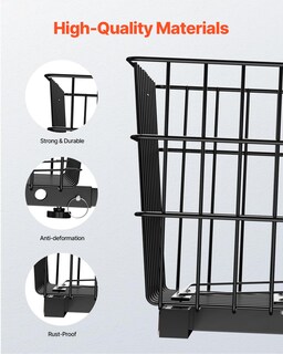 Foto 6 | Foto 6 | Cesta Trasera Para Patinete Vevor Alambre Metálico Resistente De 10 Kg De Capacidad - Venta Internacional.