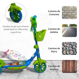 Foto 3 | Foto 3 | Scooter Infantil 3 Ruedas C/canasta Luces Y Sonido