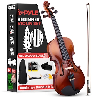 Foto 1 | Foto 1 | Kit De Iniciación Para Principiantes Violin Pyle, Tamaño 1/2, Con Funda De Viaje Y B - Venta Internacional.