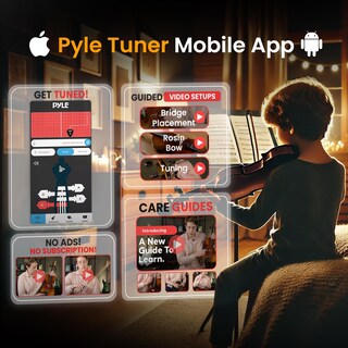 Foto 3 | Foto 3 | Kit De Iniciación Para Principiantes Violin Pyle, Tamaño 1/2, Con Funda De Viaje Y B - Venta Internacional.