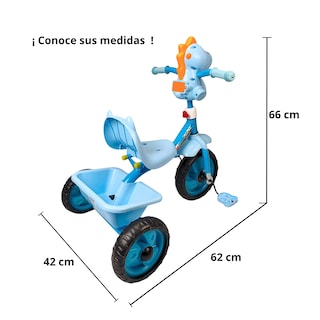 Foto 5 | Foto 5 | Triciclo Infantil Dinosaurio Con Luces Y Sonidos 3 A 5 Años - Azul
