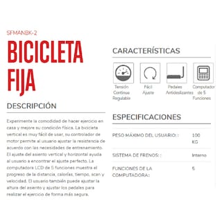 Foto 5 | Foto 5 | Bicicleta Fija Stingray Sfmanbk-2 Tradicional color Negra