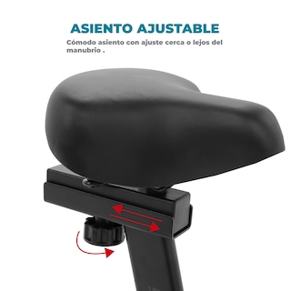 Foto 4 | Foto 4 | Bicicleta Estática Altera Noir Negra con Asiento y Manubrio Ajustables Capacidad 100 kg