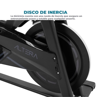 Foto 7 | Foto 7 | Bicicleta Estática Altera Noir Negra con Asiento y Manubrio Ajustables Capacidad 100 kg