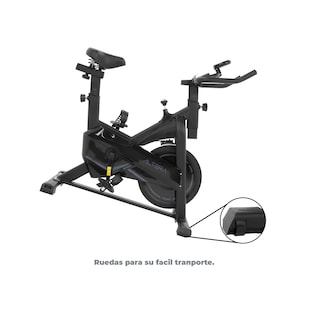 Foto 8 | Foto 8 | Bicicleta Estática Altera Noir Negra con Asiento y Manubrio Ajustables Capacidad 100 kg