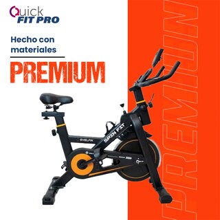 Foto 7 | Foto 7 | Bicicleta Fija Quick Fit Pro Negra Ajustable Con Ruedas Cardio Fitness Spinning