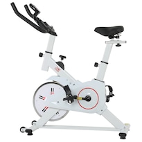 Bicicleta Fija X-rush Spinx 8 Kg Blanca – Compacta, Silenciosa Y Ajustable