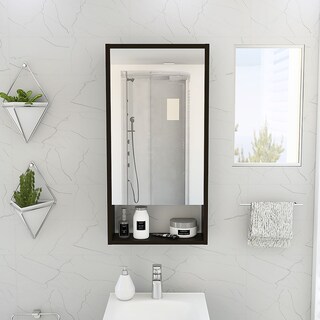 Foto 5 | Foto 5 | Gabinete Baño Espejo Mariana color Marrón Puerta con 2 Entrepaños