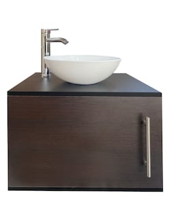 Foto 1 | Foto 1 | Gabinete Flotante para Baño con Ovalín y Monomando Genérica color Marrón