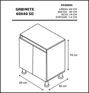 Foto 4 | Foto 4 | Mueble Gabinete para Baño de Lujo GAB-6040-SO-EP color Beige