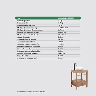 Foto 7 | Foto 7 | Mueble Gabinete Para Baño Lavamanos Lavabo Ovalin Toallero