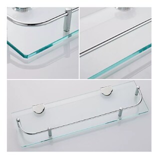 Foto 3 | Foto 3 | Ducha Organizador Baño Estantes Rectangulares De Vidrio