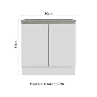 Foto 3 | Foto 3 | Armario Madesa para Baño de 80cm con 2 Puertas Blanco