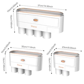 Foto 6 | Foto 6 | Organizador de Baño iHave Montado en la Pared con 2 Tazas para Baño - Venta Internacional
