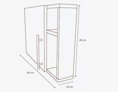 Foto 4 | Foto 4 | Mueble Organizador de MDF Blanco para Baño