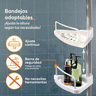 Foto 2 | Foto 2 | Esquinero para Baño Organizador Eo Safe Imports Esi-18901 Blanco