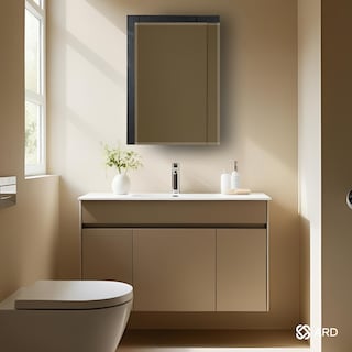 Foto 6 | Foto 6 | Gabinete para Baño con Espejo ARD GLG Noir 60x45 cm Organizador Botiquín de Pared Compacto