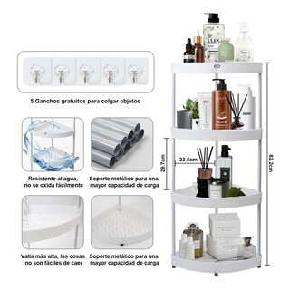 Foto 2 | Foto 2 | Organizador para Baño Eo Safe Imports 4 Niveles