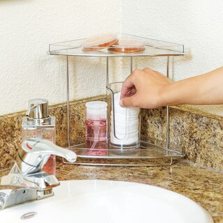 Foto 2 | Foto 2 | Organizador De Esquina Mdesign Acero/plástico 2 Niveles Transparente - Venta Internacional.