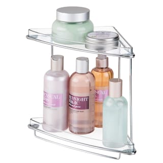 Foto 4 | Foto 4 | Organizador De Esquina Mdesign Acero/plástico 2 Niveles Transparente - Venta Internacional.