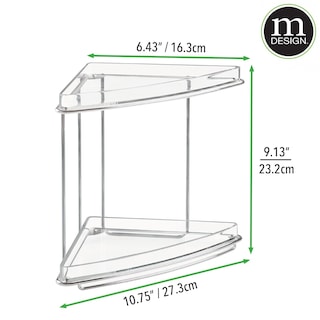Foto 6 | Foto 6 | Organizador De Esquina Mdesign Acero/plástico 2 Niveles Transparente - Venta Internacional.