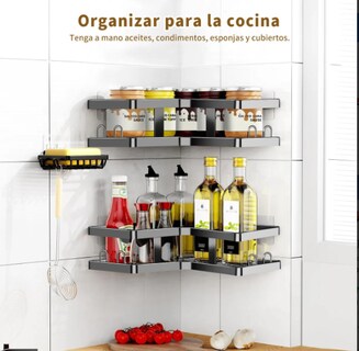 Foto 3 | Foto 3 | Organizador Baño Regadera Estante 304 Acero Inoxidable Con Adhesivos